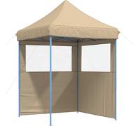 vidaXL Tente de fête, 200 x 200 x 306 cm, beige, tissu Oxford