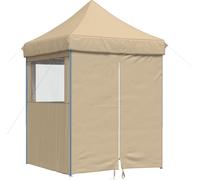 vidaXL Tente de réception beige 200 x 200 x 306 cm Tissu Oxford