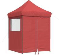 vidaXL, tente de fête, 200 x 200 x 306 cm, couleur bordeaux, tissu Oxford