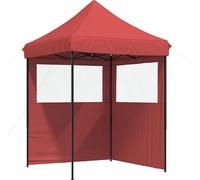 vidaXL, tente de fête, 200 x 200 x 306 cm, couleur bordeaux, tissu Oxford