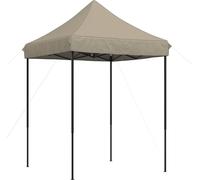 vidaXL Tente de fête, 200 x 200 x 306 cm, couleur taupe, tissu Oxford