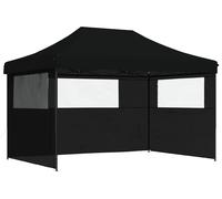 vidaXL Tente de fête, 279 x 410 x 315 cm, noire, en tissu Oxford