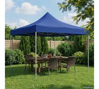 vidaXL, tente de fête, 291 x 291 x 315 cm, bleu, tissu Oxford