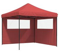 vidaXL, tente de fête, 292 x 292 x 315 cm, bordeaux, tissu Oxford