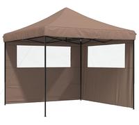 vidaXL, tente de fête, 292 x 292 x 315 cm, couleur marron, tissu Oxford