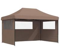 vidaXL Tente de fête, 292 x 440 x 315 cm, couleur marron, tissu Oxford
