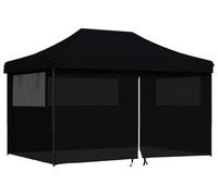 vidaXL Tente de fête, 292 x 440 x 315 cm, noire, en tissu Oxford
