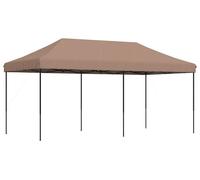 vidaXL Tente de fête, 292 x 580 x 315 cm, couleur marron, tissu Oxford