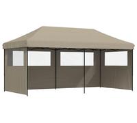 vidaXL, tente de fête, 292 x 580 x 315 cm, couleur taupe, tissu Oxford
