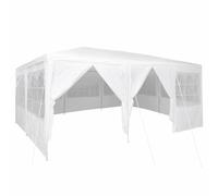 vidaXL Tente de réception blanche 600 x 400 x 266 cm en polyéthylène