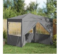 vidaXL Tente de fête Gris clair 250 x 250 x 240 cm PE et acier 42032997
