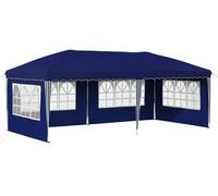 vidaXL Tente de fête pliante, 574 x 289 x 245 cm, bleue