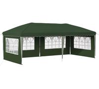 vidaXL Tente de fête pliante, 574 x 289 x 245 cm, verte