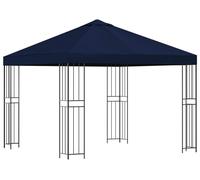 vidaXL Tente de jardin 3 x 3 m, bleu, polyester et acier, 190 g/m²
