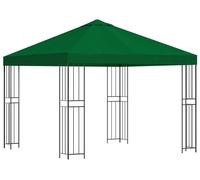 vidaXL Tente de jardin 3 x 3 m, verte, en polyester et acier, 190 g/m²