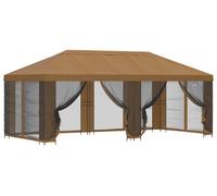 vidaXL Tente de jardin avec parois latérales 6 x 3 m, beige, polyester et acier 190