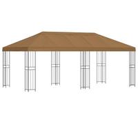 vidaXL Tente de jardin avec parois latérales 6 x 3 m, beige, polyester et acier 190
