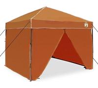 vidaXL, tente de pavillon, 243 x 243 x 251 cm, orange, tissu