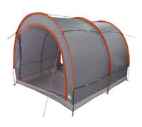 vidaXL Abri à vélos avec toit, gris et orange, 256 x 222 x 182 cm, Taft