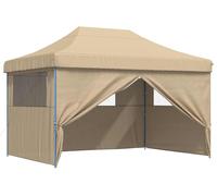 vidaXL, tente de réception, 279 x 410 x 315 cm, beige, tissu Oxford