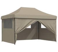 vidaXL, tente de réception, 279 x 410 x 315 cm, couleur taupe, tissu Oxford