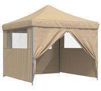 vidaXL, tente de réception, 292 x 292 x 315 cm, beige, tissu Oxford