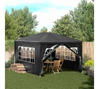vidaXL Tente de réception 3x4 m - Anthracite
