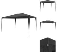 vidaXL Tente de réception 3x4 m PE Anthracite - Pavillons & Tentes de réception