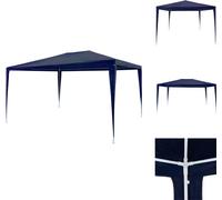 vidaXL Tente de réception 3x4 m PE Bleu - Pavillons & Tentes de réception