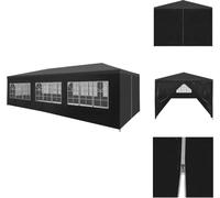 vidaXL Tente de réception 3x9 m Anthracite - Pavillons & Tentes de réception