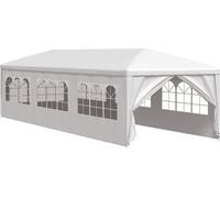 vidaXL Tente de réception 3x9 m blanche