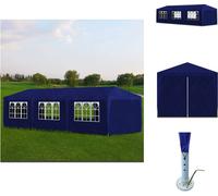 vidaXL Tente de réception 3x9 m Bleu - Pavillons & Tentes de réception