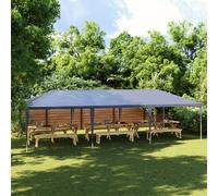 vidaXL Tente de réception 4x9 m bleue