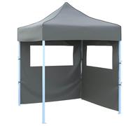 vidaXL Tente de fête, 200 x 200 x 315 cm, anthracite, tissu Oxford