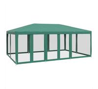 vidaXL Tente de réception avec 10 panneaux latéraux en maille vert 6x4 m HDPE