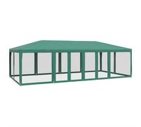 vidaXL Tente de réception avec 12 panneaux latéraux en maille vert 8x4 m HDPE