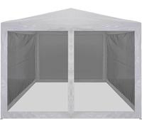 vidaXL Tente de réception avec 4 parois latérales en maille 4 x 3 m