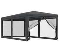 vidaXL Tente de réception avec 6 parois latérales en maille Anthracite 3x6 m HDPE