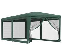 vidaXL Tente de réception avec 6 parois latérales en maille vert 3x6 m HDPE
