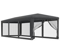 vidaXL Tente de réception 319244 – 8 parois latérales en maille Anthracite 3x9 m HDPE