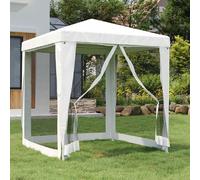 vidaXL Tente de Réception avec 4 Parois Latérales en Maille Tonnelle Chapiteau Pavillon Belvédère Patio Jardin Extérieur 48520