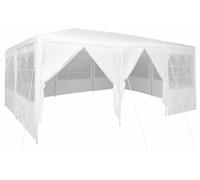 vidaXL Tente de réception blanche 600 x 400 x 266 cm en polyéthylène