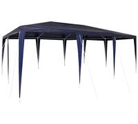 vidaXL Tente de réception bleue 600 x 400 x 266 cm en polyéthylène et acier