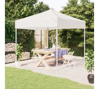 vidaXL Tente de réception pliable 3x3 m Blanc