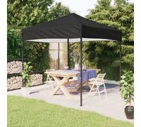 vidaXL Tente de réception pliable 3x3 m Noir