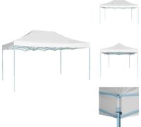 vidaXL Tente de réception pliable 3x4,5 m Blanc - Pavillons & Tentes de réception