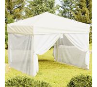 vidaXL Tente de réception pliable avec parois 3x3 m - Crème