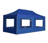 vidaXL Tente de réception professionnelle Pliable avec parois Aluminium 6×3m Bleu