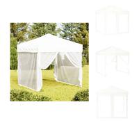 vidaXL Tente de réception pliable avec parois latérales Blanc 2x2 m - Pavillons & Tentes de réception