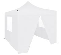 vidaXL Tente de réception pliable - Blanc